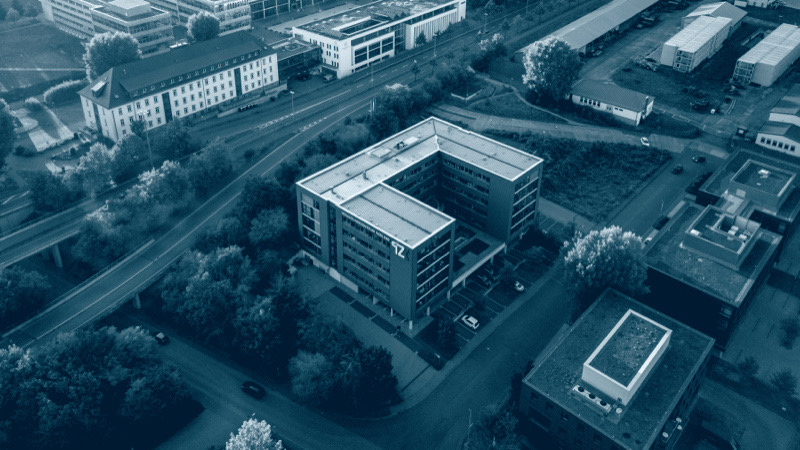 Luftaufnahme des Technologiezentrums Koblenz